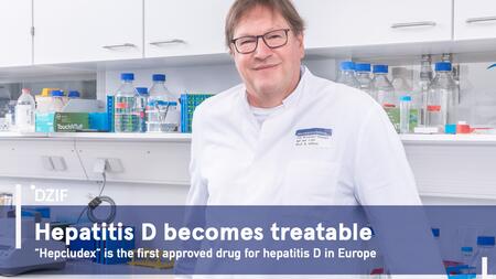 Successful translation at the DZIF: Stephan Urban has achieved great success in the treatment of hepatitis D.