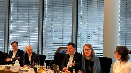Diskussionsrunde zwischen Mitgliedern der PKAMR und eingeladenen Experten.