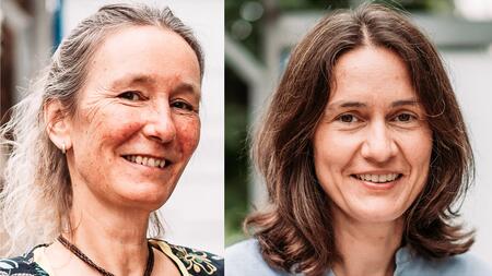 Portraits of DSMZ scientists Sabine Grownow and Birte Abt