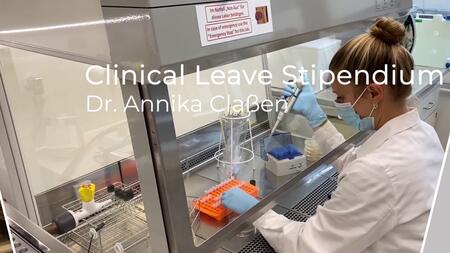 Thumbnail zum Video-Interview mit der Clinical Leave-Stipendiatin Dr. Annika Claßen
