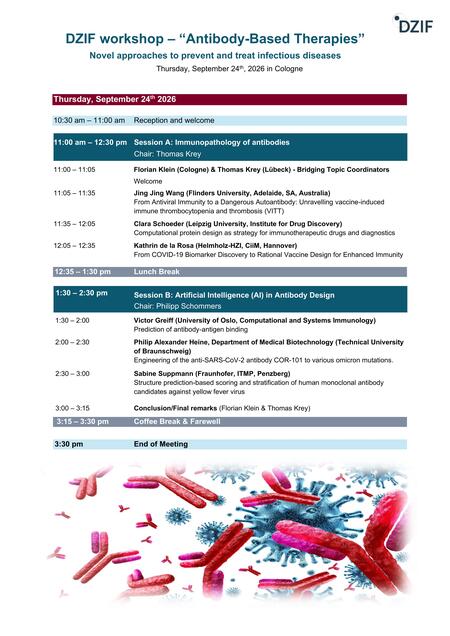 9. Workshop des Brückenthemas "Antikörper-basierte Therapien"