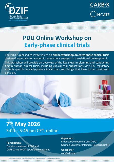 PDU online workshop on early-phase clinical trials