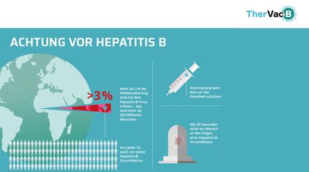 Der Hepatitis B-Infoflyer des TherVacB Konsortiums bündelt wertvolle Informationen