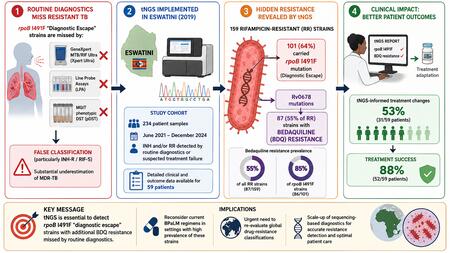 Grafische Übersicht über das Studiendesign, die wichtigsten Ergebnisse und die klinischen Implikationen der gezielten Next-Generation-Sequenzierung (tNGS)
