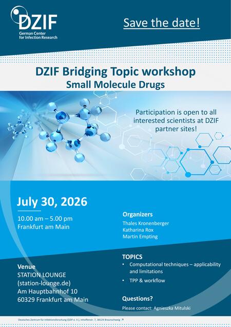 DZIF-Brückenthema-Workshop: "Niedermolekulare Wirkstoffe" 