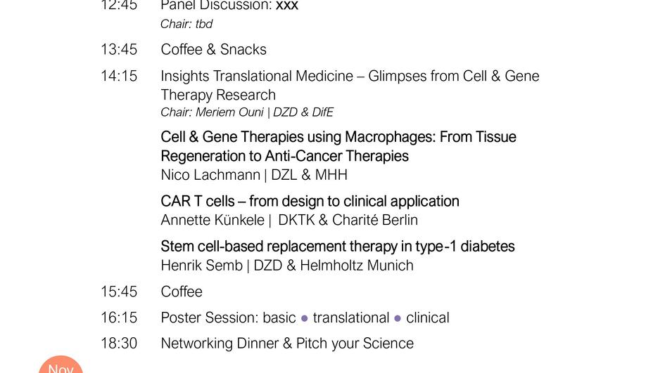 DZG Science & Career Day 2024 Translational Medicine From Lab to