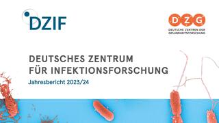 Cover-Ausschnitt des DZIF-Jahresberichts 2023/24