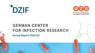 Cover image of the DZIF annual report 2023/24