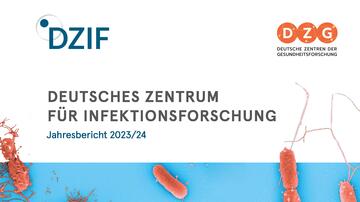 Cover-Ausschnitt des DZIF-Jahresberichts 2023/24
