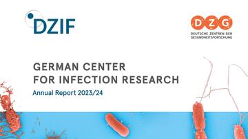 Cover image of the DZIF annual report 2023/24