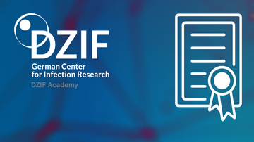 The logo of the DZIF Academy is shown at the top left and an icon of a certificate can be seen on the right of the image.