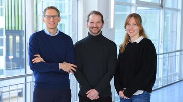 Die an der Studie beteiligten Wissenschaftler Prof. Florian Klein, Dr. Lutz Gieselmann und Dr. Malena Rohde (v.l.n.r.).